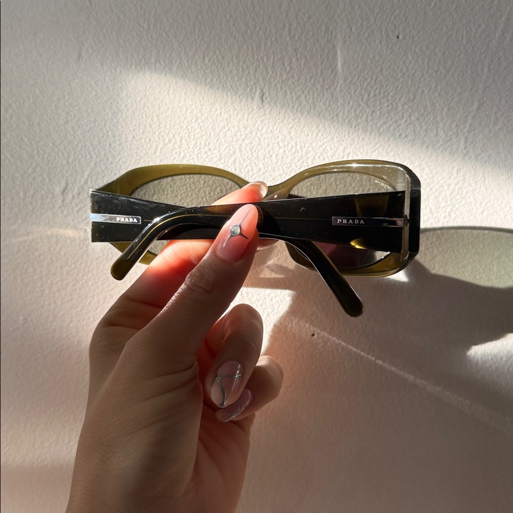 PRADA authentic dark green sunglasses